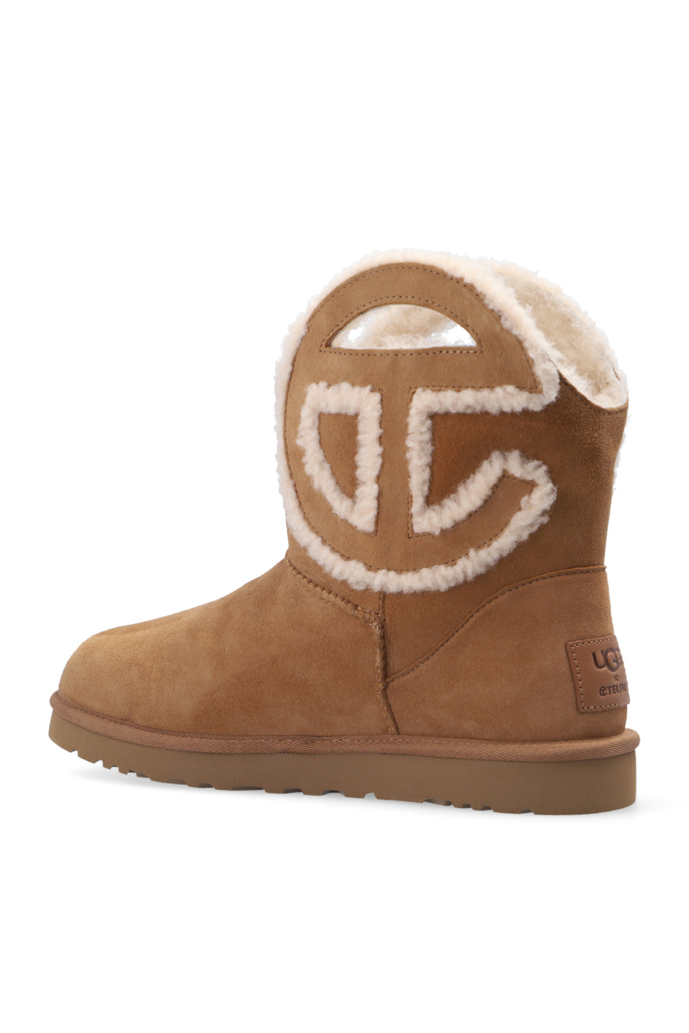 Ugg classic short rubber on sale logo